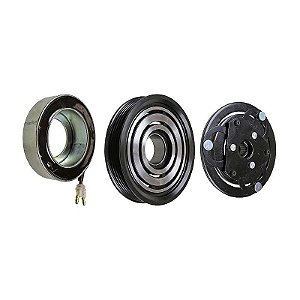 Conjunto Embreagem do Compressor de Ar Condicionado Calsonic UnoPalioNovo Uno