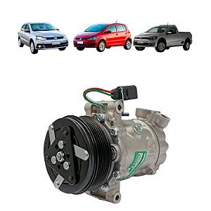 Compressor de Ar Condicionado Saveiro 2014 Fox 2015 Voyage Gol 2013 em Diante 16 MSI