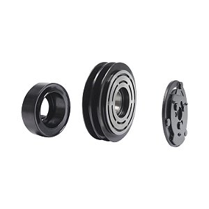 Conjunto Embreagem Compressor de Ar Condicionado Sanden 7H15 12v Polia 2A 132mm