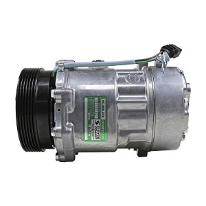 Compressor de Ar Condicionado Mod Zylinder SD7V16 R134a Golf 2000 em diante Audi A3