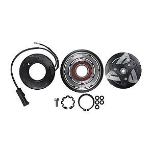 Conjunto Embreagem Compressor de Ar Condicionado 10SR13C Toyota Etios 7pk 105mm