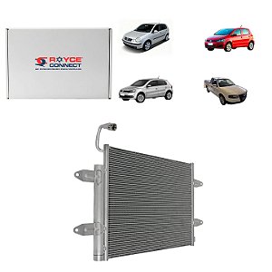 Condensador de Ar Condicionado Polo Gol Voyage Saveiro Fox 2003 em Diante