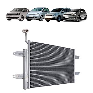 Condensador de Ar Condicionado Polo Gol Voyage Saveiro Fox 2003 em Diante