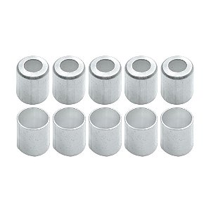 Caneca Clip 12mm 58 Polegadas Aluminio PCT Com 10 Pçs