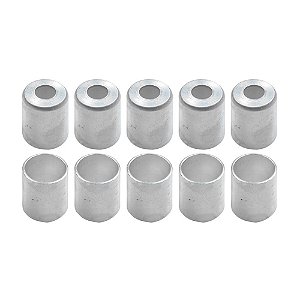 Caneca Clip 08mm 1332 Polegadas Aluminio PCT Com 10 Pçs