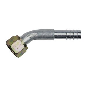 Conexão O'ring 45º Fêmea 10mm Aluminio s Clip