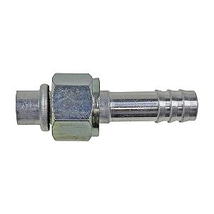 Conexão O'ring Reta Fêmea 10mm Aluminio s Clip