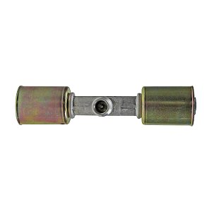 Emenda 10mm Aluminio c Válvula de Serviço R134a