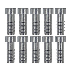 Conexão Salva Vida 10mm Aço Encaixe Interno PCT 10 Pçs