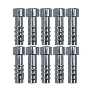Conexão Salva Vida 08mm Aço Encaixe Interno PCT 10 Pçs
