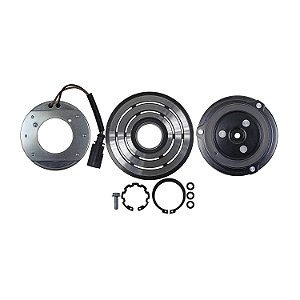Conjunto Embreagem Compressor de Ar Condicionado Delphi CVC Fox Polo 2004 em diante