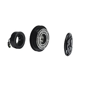 Conjunto Embreagem Compressor de Ar Condicionado 7H15 polia 1a 125mm 12v