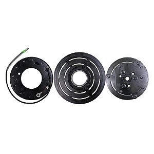 Conjunto Embreagem Compressor de Ar Condicionado 7H15 polia 1a 125mm 12v