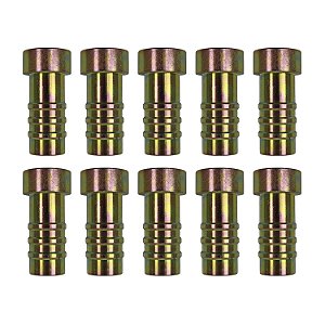 Conexão Salva Vida 12mm Aço Encaixe Interno Pacote 10 c Pçs