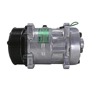 Compressor de Ar Condicionado 7H15 4866 Saida Traseira Horizontal Flex 24v