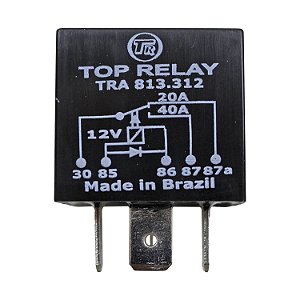 Relé Auxiliar Reversor c Diodo Paralelo a Bobina 2040A 12V