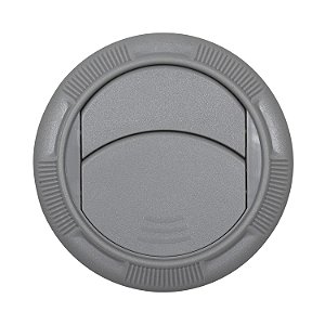 Difusor Ar Condicionado Universal Redondo Cinza Claro Ø71mm