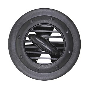 Difusor do Ar Condicionado Universal Redondo Cor Preto