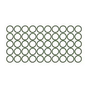 Anel O´ring 128x16mm HNBR verde R134a - Pacote 50 Pçs