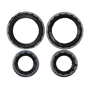 Arruela Vedação Compressor de Ar Condicionado Delphi CVC 1999 em diante 4 Pçs