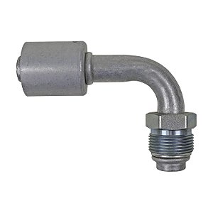 Conexão O'ring 90º Macho 12mm Aluminio Giratoria c Clip