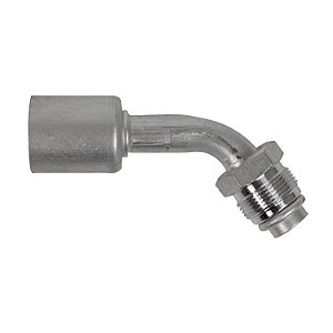 Conexão O'ring 45º Macho 12mm Aluminio Giratória c Clip