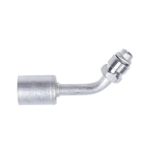 Conexão O'ring 45º Macho 08mm Aluminio Giratória c Clip