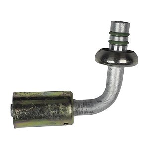 Conexão Spring Lock 90º Macho 06mm Aluminio c Clip