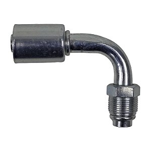 Conexão O'ring 90º Macho 10mm Aço Giratoria cClip