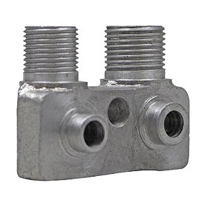 Válvula Conector Compressor de Ar Condicionado Delphi para Adaptação - Alumínio