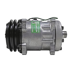 Compressor de Ar Condicionado Sanden 7H15 4744 Máq Motoniveladora Patrol