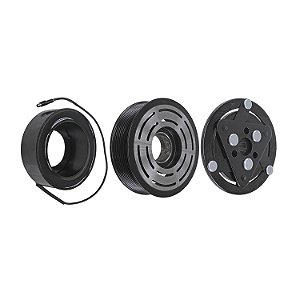 Conjunto Embreagem Compressor de Ar Condicionado Sanden Eixo Estriado 12 V