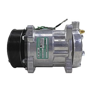 Compressor de Ar Condicionado Modelo 7H15 8 Orelhas 24V Polia 8pk 119mm