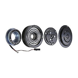 Conjunto Embreagem Compressor de Ar Condicionado 7H15 U4609 Máquina CS NH 12V
