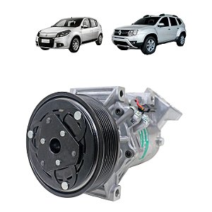 Compressor Calsonic Sandero/ Duster/ Oroch 2.0 Polia 7pk