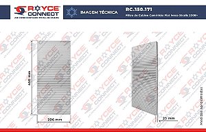 Filtro de Cabine Caminhão Fiat Stralis 2008> OEM: 2995964/ 500058325/ 504024890