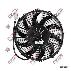 Eletroventilador Spal Aspirante 10 Polegadas Pás em S 12 V