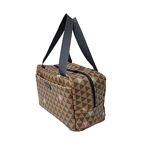 Mala Suzy Triângulo Marrom Caramelo Pequena