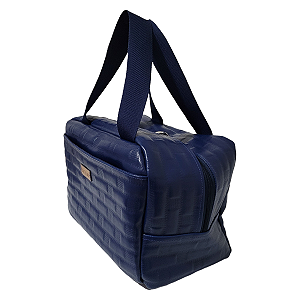 Mala Suzy Matelassê Azul Marinho Média