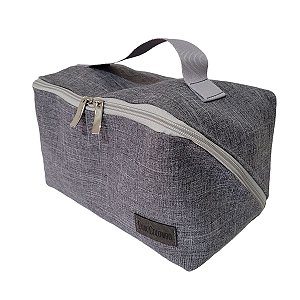 Necessaire Multiuso Gabriela  Linho Cinza