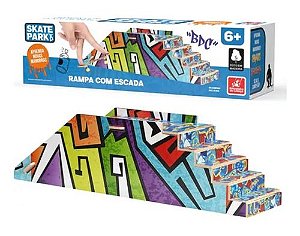 Rampa Skate Dedo Radical Rampa Escada - Brincadeira Criança