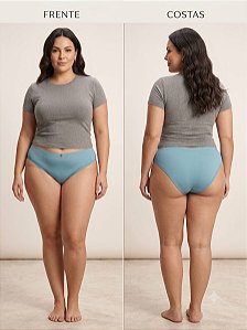 Calcinha Plus Size Lisa Grande - 48,50,52