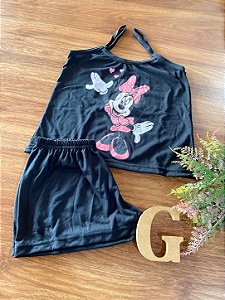 Baby Doll Croped - Virginia P,M,G,GG e único infantil (5 a 10 anos )