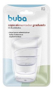 Copo Alimentador Graduado - Kit com 3 unidades