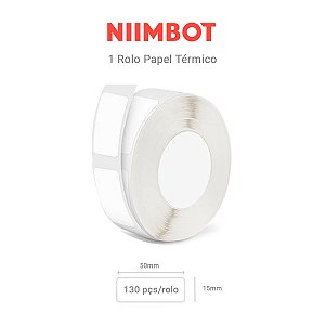 Rolo de etiquetas 50x15mm (125pçs)