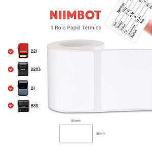 Rolo de etiquetas 80x50mm (95un)