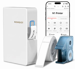 Impressora de etiquetas Niimbot N1 Bluetooth com Rolo/Ribbon
