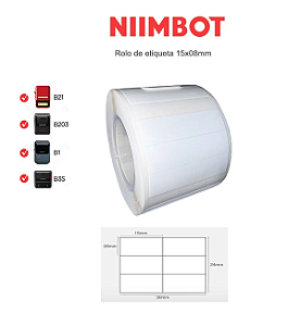 Rolo Etiqueta 15x8mm (1650un)