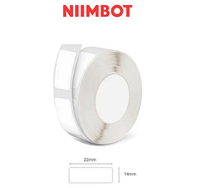 Rolo etiquetas Branco Fosco 14x22mm (250un)