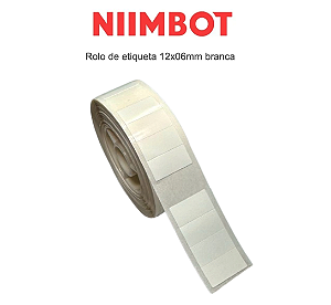 Rolo de Etiqueta Branca 12x06mm (920un) - D110/D11/D101